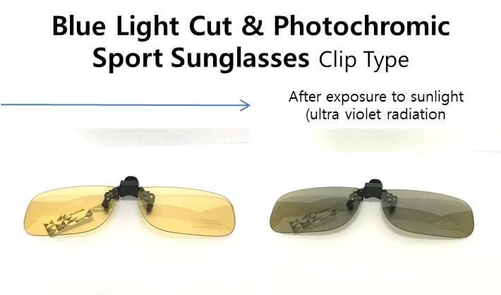 Blue Light Cut Photochromic Sport Sunglasses Sport Goggles